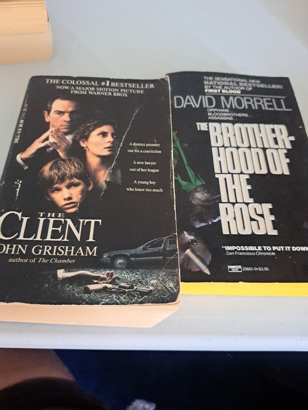 The Client & The Brotherhood of the Rose Paperback Book Lot - Black Covers